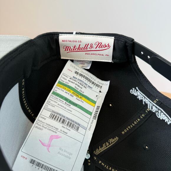 New SAMPLE San Francisco Giants Mitchell & Ness MLB Snapback Hat NWT OS - Picture 9 of 11